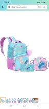Mermaid kids backpacks for girls backpack with lunch box booksack for kids - £38.93 GBP