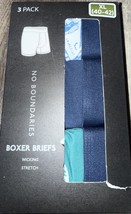 No Boundaries 3-Pair Mens Boxer Brief Performance Polyester Blend ~ XL (... - $14.84