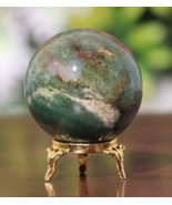 Green Aventurine Mineral Sphere Ball Stone Natural Crystals Balls Decora... - $816.78 MXN