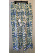 NEW WOMENS CeCe PRETTY FLORAL WIDE LEG LINEN BLEND PULL ON PANT  SIZE XL - $648.73 MXN