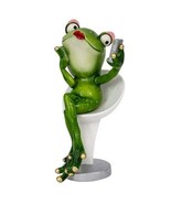 Lady Frog Taking a Selfie Figurine, Frog Selfie, Cute Frog Figurine - $39.64 CAD