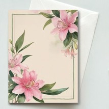 Florals #6 Greeting Card &amp; Envelope -  Watercolor Illustration - Blank A2 - $5.79