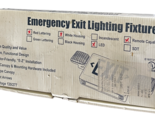 NEW EMERGENCY EXIT LIGHTING FIXTURE TXFCXTEU2RW2RC LED REMOTE CAPABLE EX... - $110.00