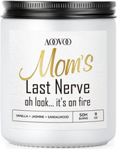 Mother&#39;s Day Gifts for Mom from Daughter Son, Moms Last Nerve Candle - Scented C - £14.96 GBP