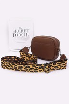 Trendy Faux Leather Camera Bag - Chic Leopard Strap, Stylish &amp; Compact D... - $27.50
