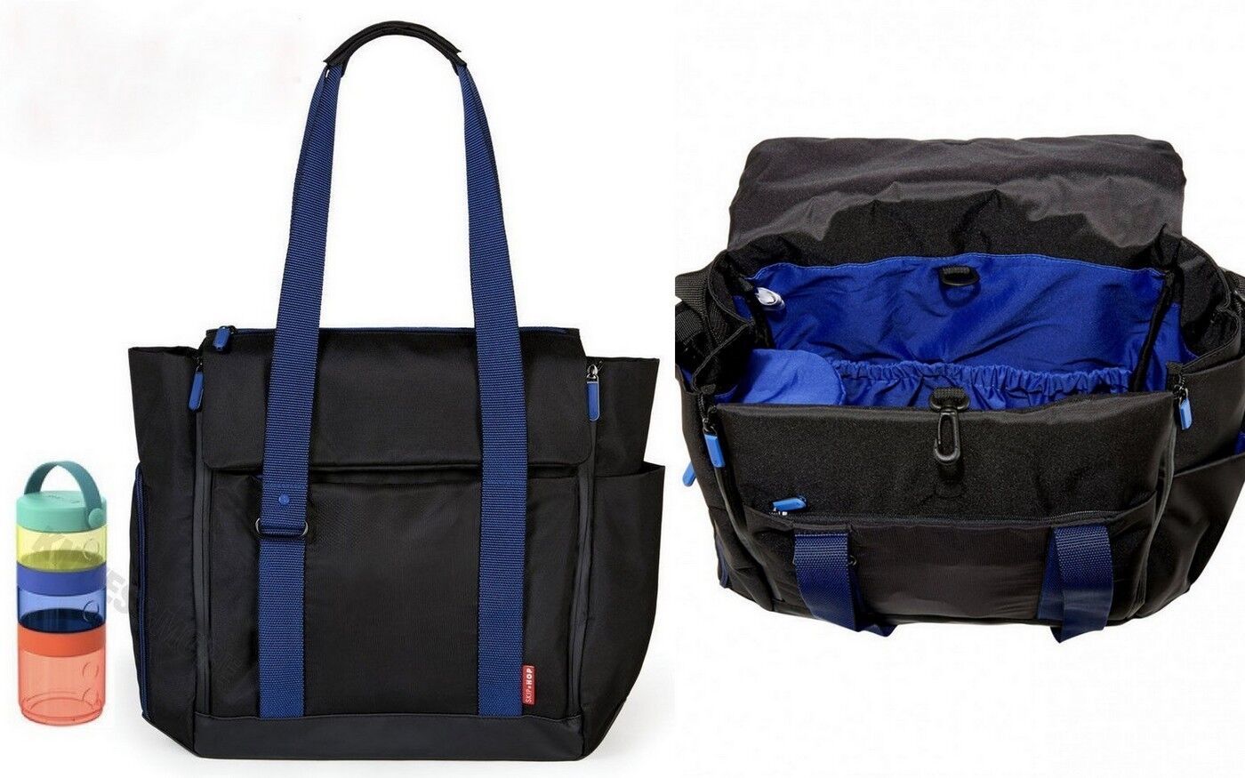 Skip Hop FIT All-Access Tote Diaper Bag Baby Bag w/ Changing Pad & Food Storage