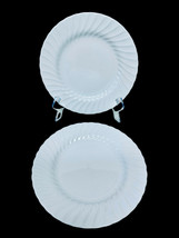 Sheffield Bone White USA Vintage 60&#39;s Classic Ivory Swirl Set Of 2 Dinner Plates - £19.30 GBP