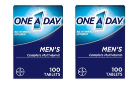 One A Day Men&#39;s Multivitamin Tablets,  for Men, 100 Count Exp 5/24 Pack 2 - $19.99