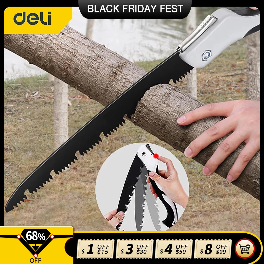 DELI 540MM  Folding Saw Outdoor For Camping SK5 Grafting Pruner for Trees Choppe - £224.83 GBP
