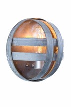Wine Barrel Sconce Light - Pesini - Made from retired California barrel rings - £181.12 GBP