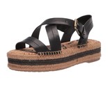 Sam Edelman Women Platform Slingback Sandals Aisling Size US 8M Black Le... - £49.06 GBP