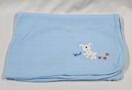 Koala Baby Blue Dog Woof Paw Print Thermal Baby Receiving Blanket Lovey 30"× 40" - $36.62