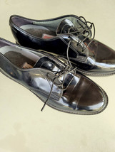 Capps Air Lite Footwear Dress Shoe Oxford Gloss Black Womens Patent Leat... - £14.06 GBP