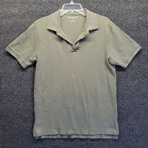 Eddie Bauer Men&#39;s Sz S Light Brown Knit Polo Shirt - £11.42 GBP