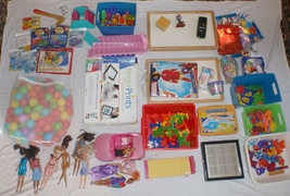 Large Lot Of Children&#39;s Toys Dolls Books Crafts Etc - $100.00