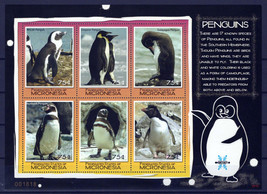 Micronesia 748 MNH Penguins Marine Life Animals ZAYIX 0224M0251 - £5.41 GBP