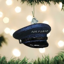 Old World Christmas Air Force Cap Hat Glass Christmas Ornament 32379 - £11.89 GBP