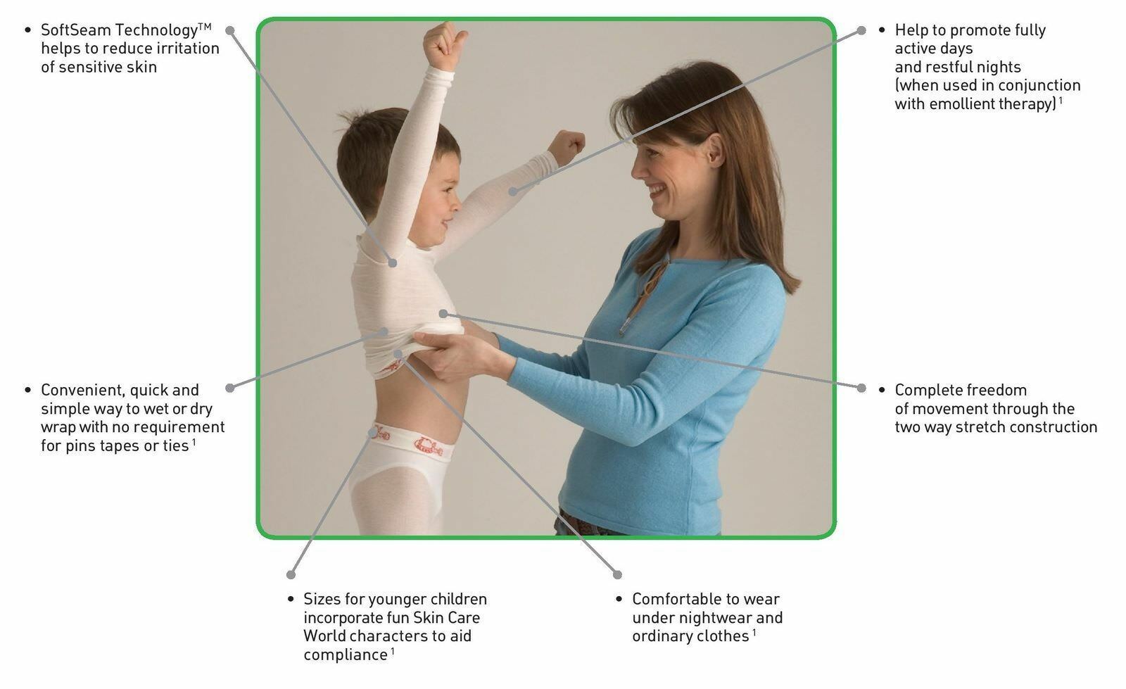 Tubifast Supportive Vest 2-Way Stretch Garment Fixation/Wrapping 0-14 yrs