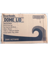 Boardwalk Hot Cup Dome Lids, Fits 8 oz Hot Cups, White, 1000/Carton (BWK... - £14.93 GBP