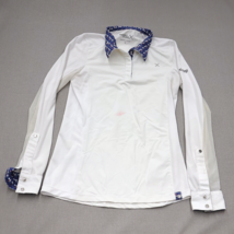 Tredstep Solo Ladies Small Equestrian Show Shirt White Flip Cuff Dressage - £34.83 GBP