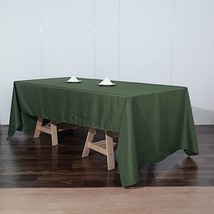 Moss Green 60X126 Rectangle Polyester Tablecloth Wedding Catering Kitchen Dinner - £16.05 GBP