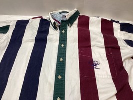 Men’s Beverly Hills Polo Club Short Sleeve Button Down Rugby Polo Shirt Size XL - $17.77