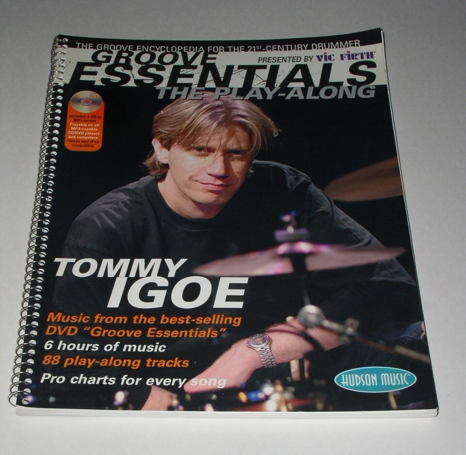 Tommy Igoe Groove Essentials Play Along Drummer Vintage 2005 With CD - $29.99