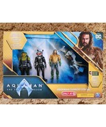 Aquaman &amp; the Lost Kingdom 4 Pack Shark Guard, Manta Man,black Manta &amp; A... - $222.21 MXN