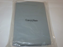 Calvin Klein Weathered percale Glacier blue grey King Bedskirt NIP - $63.31