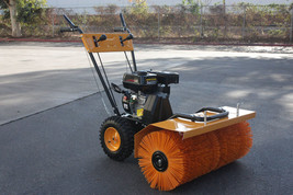 6.5HP Gas Power Walk Behind Snow Sweeper Broom Dust Lawn Gravel Turf Dri... - $1,209.49