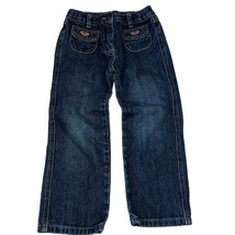 Janie and Jack 4T 2008 Girls Embroidered Heart Denim Jeans - $14.40