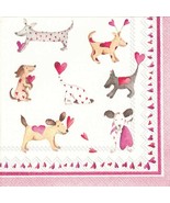 3-Ply Paper Napkins, 20-Count Cocktail Size, Love Heart New - $11.17 CAD