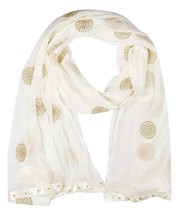 Embroidered Dupatta chiffon multipurpose Fancy Moti Lace scarf stole chunni - £20.92 GBP