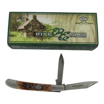 Rite Edge Faux Stag Pocket Knife 2 Folding Blades Made in China 2 - £11.41 GBP