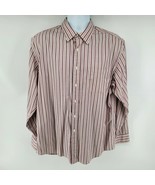 Pendleton Bridgeport Mens Long Sleeve Button Shirt Size Large Striped - $26.68