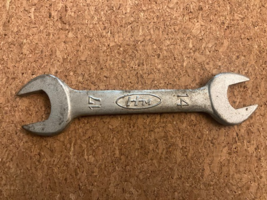 VINTAGE HM KOWA HONDA MOTORS KIT WRENCH DOUBLE OPEN END 14mm 17mm - $121.69 MXN