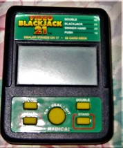 Video Blackjack 21-  Small Electronic Handheld Travel Game Model 450 Radica  - £5.31 GBP