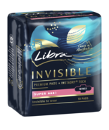Libra Invisible Super with Wings 10 Pads - $99.68 CAD
