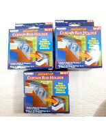 IdeaWorks Instant Up Curtain Rod Holders No Drill No Hammer set 12 clips... - €12,85 EUR