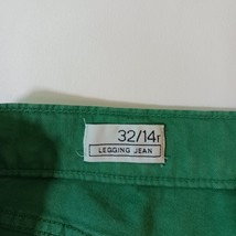 Gap 1969 RN#54023 Women's Green Cotton Blend Legging Jean Size 32/14R (35×27) image 4