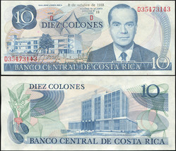 Costa Rica. Banknote 10 colones. 1985. Unc. Paper. Cat# P.237v - £3.17 GBP