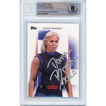 Dana Brooke WWE Auto 2017 Topps NXT Diva Wrestling On-Card Autograph Beckett BGS - £78.32 GBP