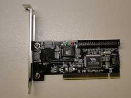 SATA IDE SA221OP VIA VT6421A PCI Controller Card - £17.43 GBP
