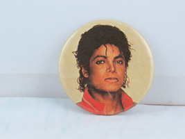 Vintage Michael Jackson Pin - 1980s Head Shot - Celluloid Pin - £11.86 GBP