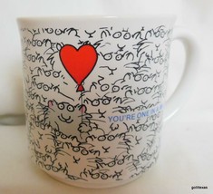 Vintage Recycled Paper Mug Cat Sandra Boynton &quot;One in a Million&quot; Japan - £12.66 GBP