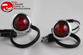 Custom Mini Red LED 0ccent Clearance Marker Lights Truck Hot Rat Street Rod - £20.97 GBP