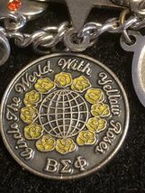 Beta Sigma Phi Circle the World with Yellow Roses 1981-82 Charm - $13.29