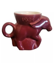 1984 Frankoma Democratic DEM Donkey Political Mug Mulberry Vintage - £11.55 GBP