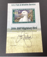 U.S. Federal Stamp RW73B Artist Signed 2006-2007 Mint Never Hinged Very ... - $931.33 MXN
