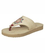 Womens Authentic Mexican Huaraches Sandal Flip Flop Open Toe Floral Natu... - $643.17 MXN